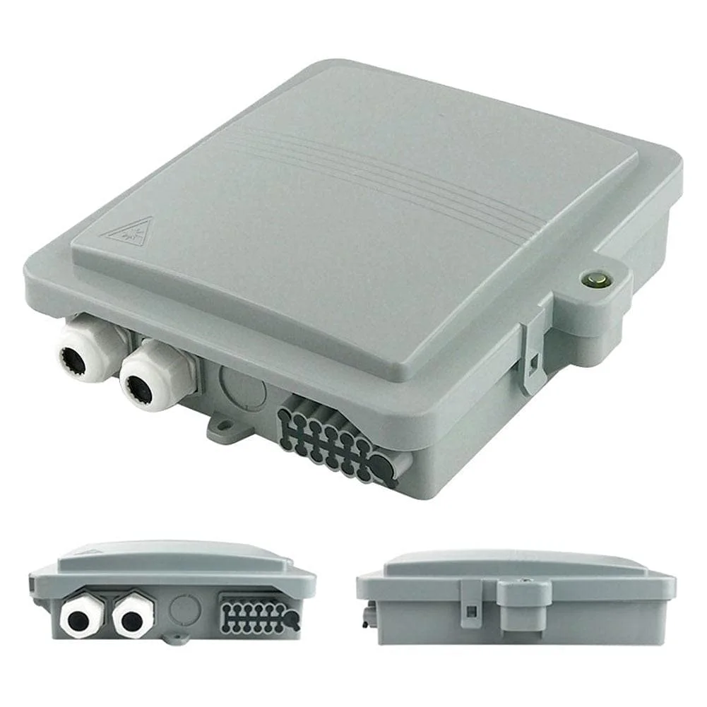 جعبه تقسیم کابل 12 هسته ای، جعبه ترمینال فیبر نوری ضد آب، محفظه تقسیم فیبر نوری