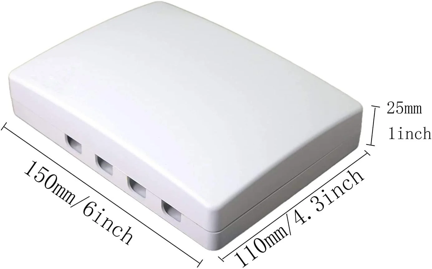 جعبه اتصال فیبر نوری DKURVE، جعبه پنل فیبر 4 پورت، آداپتورهای FC LC برای FTTH، FTTO، FTTD جعبه اتصال فیبر نوری DKURVE، جعبه پنل فیبر 4 پورت، آداپتورهای FC LC برای FTTH، FTTO، FTTD