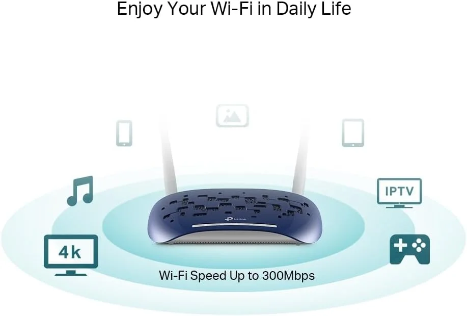 مودم روتر بی سیم VDSL/ADSL تی پی-لینک 300 مگابیت بر ثانیه مدل TD-W9960 (بازسازی شده) - سازگار با پریز برق UK مودم روتر بی سیم VDSL/ADSL تی پی-لینک 300 مگابیت بر ثانیه مدل TD-W9960 (بازسازی شده) - سازگار با پریز برق UK