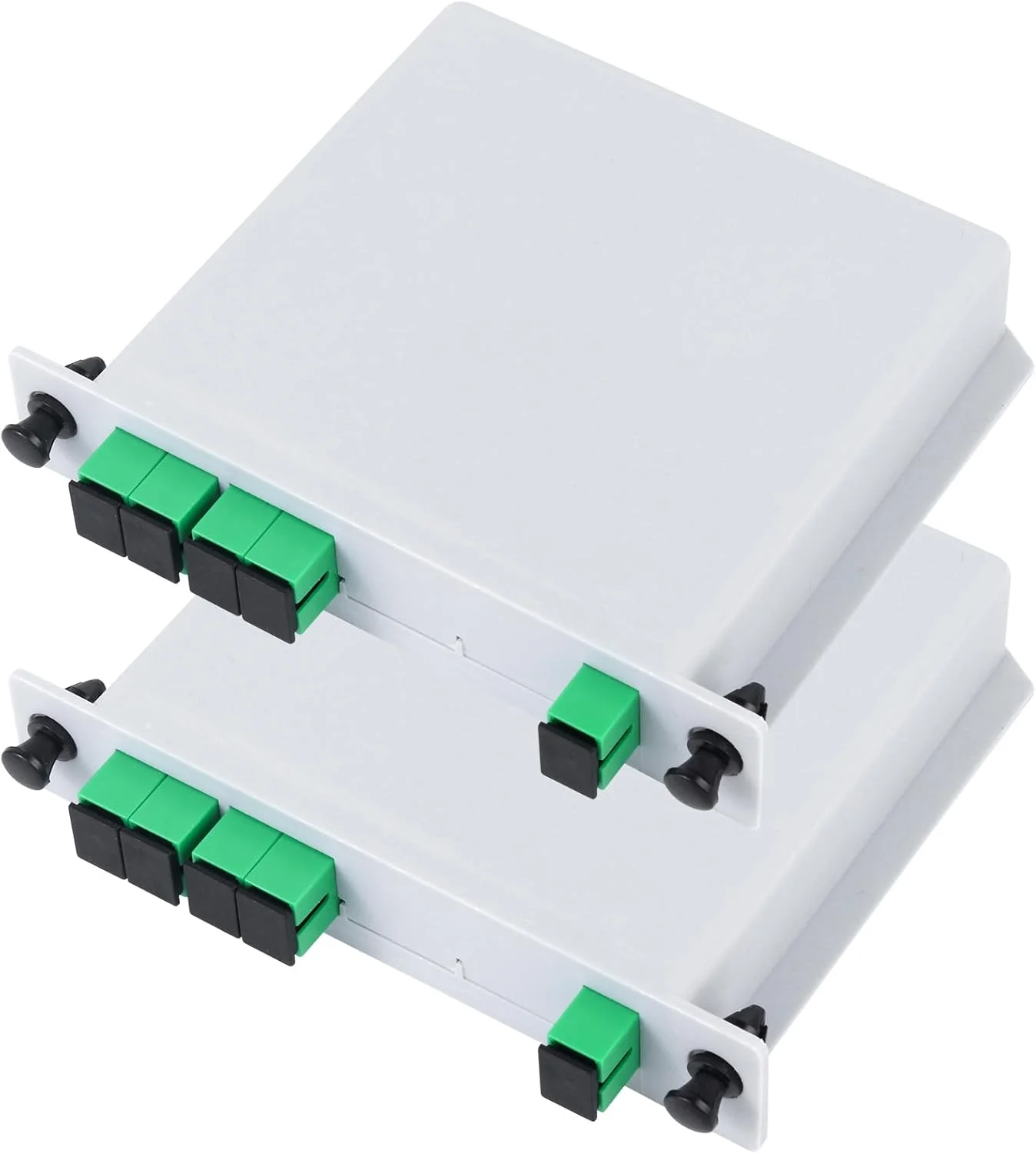 اسپلیتر فیبر نوری PLC دوگالیا، SCAPC، پک 2 عددی، 1x4، نوع کارتی، مناسب سیم کشی خانگی، LAN، اتاق های شبکه، جعبه توزیع فیبر
