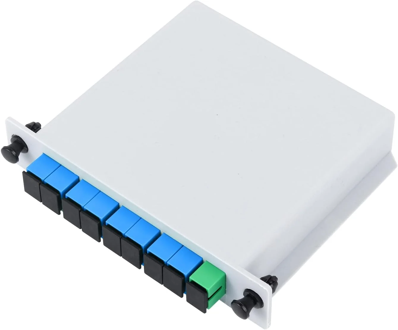 اسپلیتر فیبر نوری Duogalia SC/UPC PLC 1x8 کارتی، اسپلیتر فیبر نوری برای سیم کشی خانگی، LAN، اتاق های شبکه، جعبه توزیع فیبر