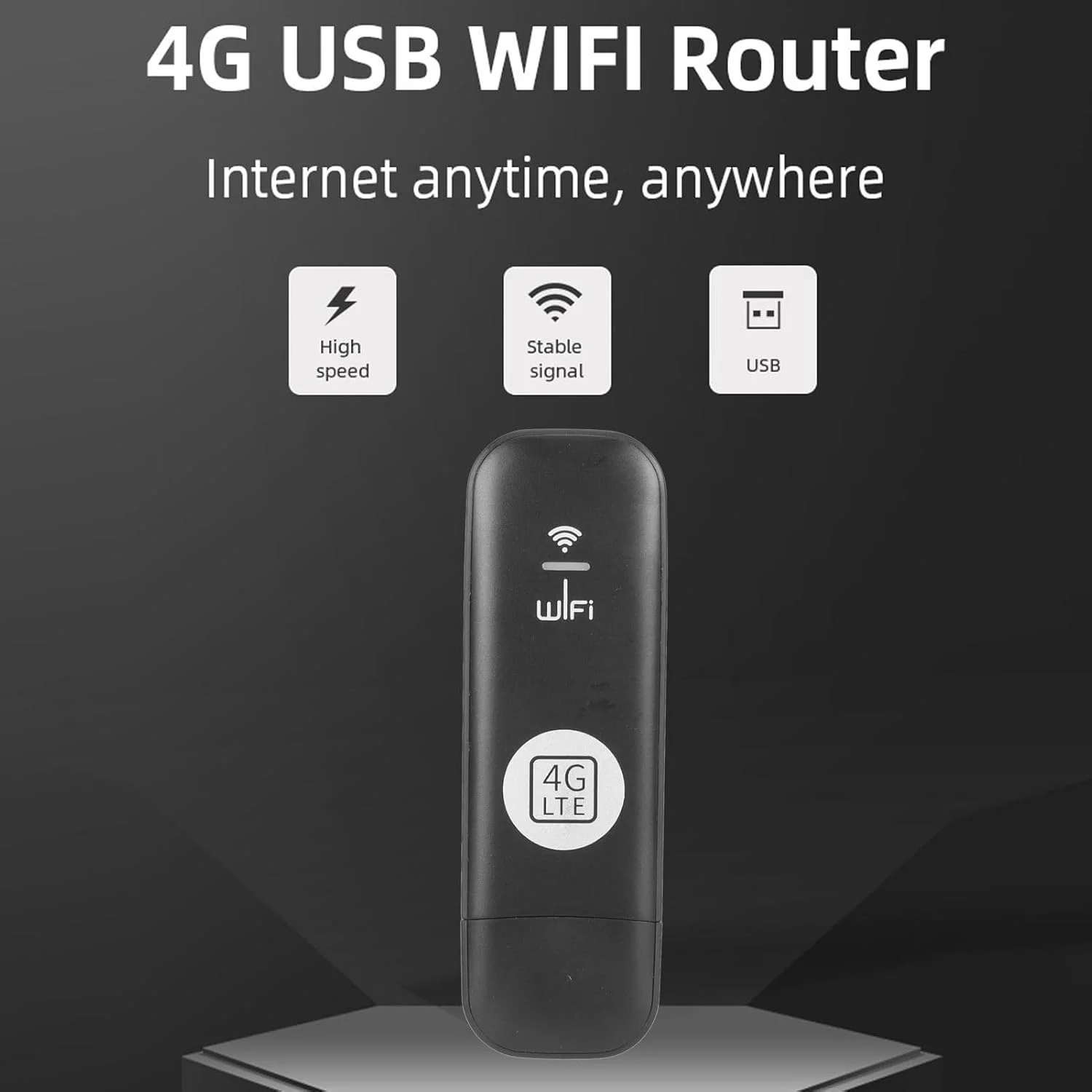 مودم USB 4G LTE با درگاه سیم کارت، پشتیبانی از 8 کاربر، پشتیبانی از شبکه های TDD LTE، FDD LTE، WCDMA، HSPA+، GSM، نقطه دسترسی