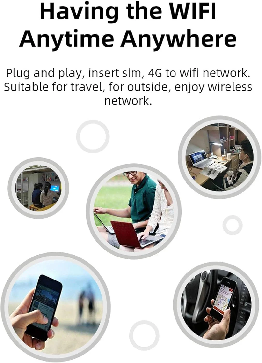 مودم USB 4G LTE با درگاه سیم کارت، پشتیبانی از 8 کاربر، پشتیبانی از شبکه های TDD LTE، FDD LTE، WCDMA، HSPA+، GSM، نقطه دسترسی