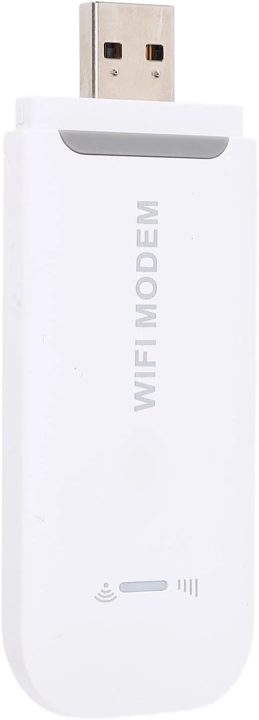 مودم وای فای قابل حمل عمومی، سیگنال پایدار 150 مگابیت بر ثانیه، پشتیبانی از 8 دستگاه متصل، مودم وای فای پلاگ اند پلی برای تلفن های همراه (سفید)