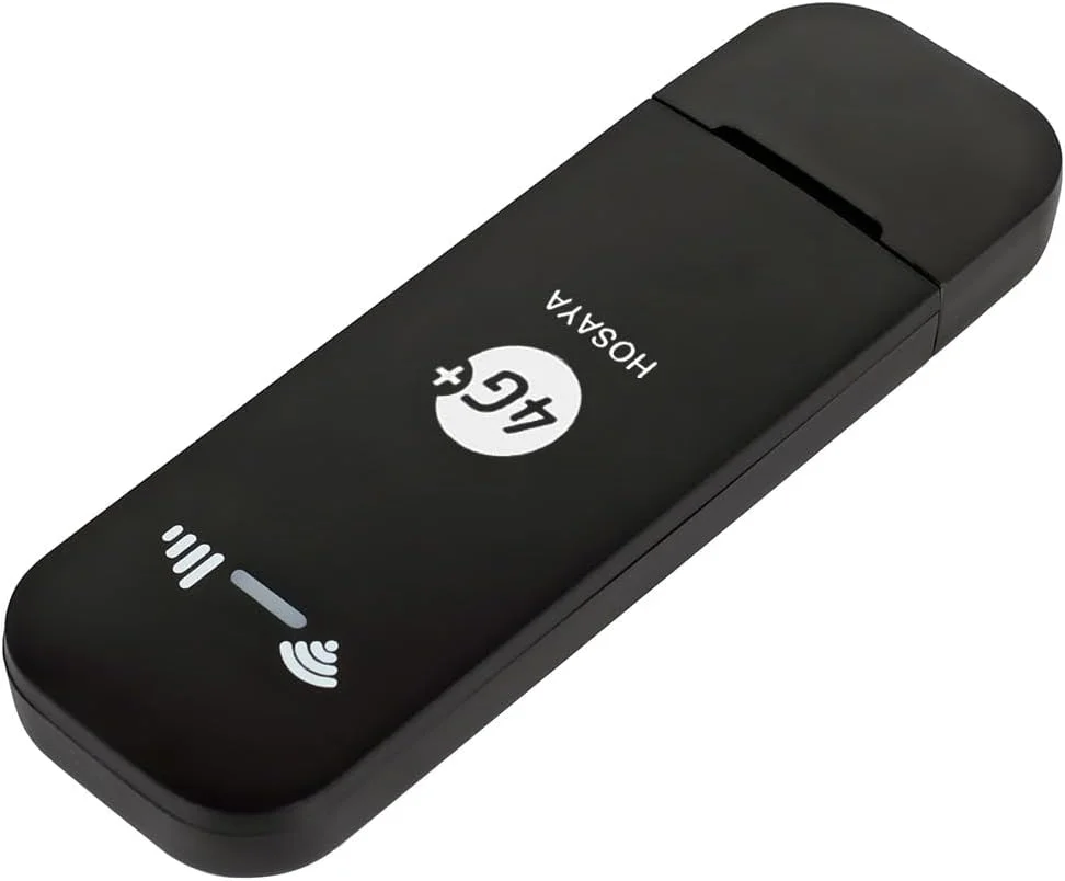 مودم وای فای قابل حمل 4G با قابلیت پشتیبانی از سیم کارت و اتصال 10 کاربر، روتر 4G LTE با درگاه سیم کارت، هات اسپات مسافرتی پرسرعت، مودم USB مینی، طراحی فشرده با ابعاد 88mmx28mmx9mm