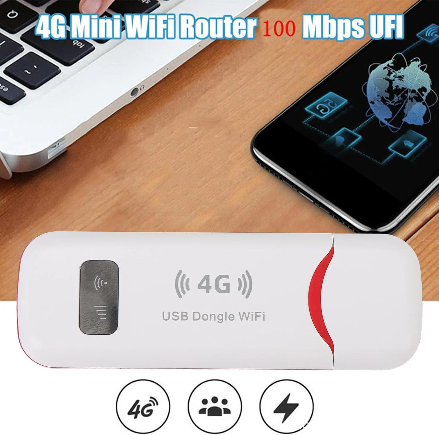 مودم دانگل USB 4G، روتر مسافرتی قابل حمل 4G با سرعت 150 مگابیت بر ثانیه با اسلات سیم کارت برای اروپا، آسیا، اقیانوسیه، آفریقا، ایجاد هات اسپات برای پخش آنلاین ویدیو، پشتیبانی از مودم دانگل USB 4G، روتر مسافرتی قابل حمل 4G با سرعت 150 مگابیت بر ثانیه با اسلات سیم کارت برای اروپا، آسیا، اقیانوسیه، آفریقا، ایجاد هات اسپات برای پخش آنلاین ویدیو، پشتیبانی از