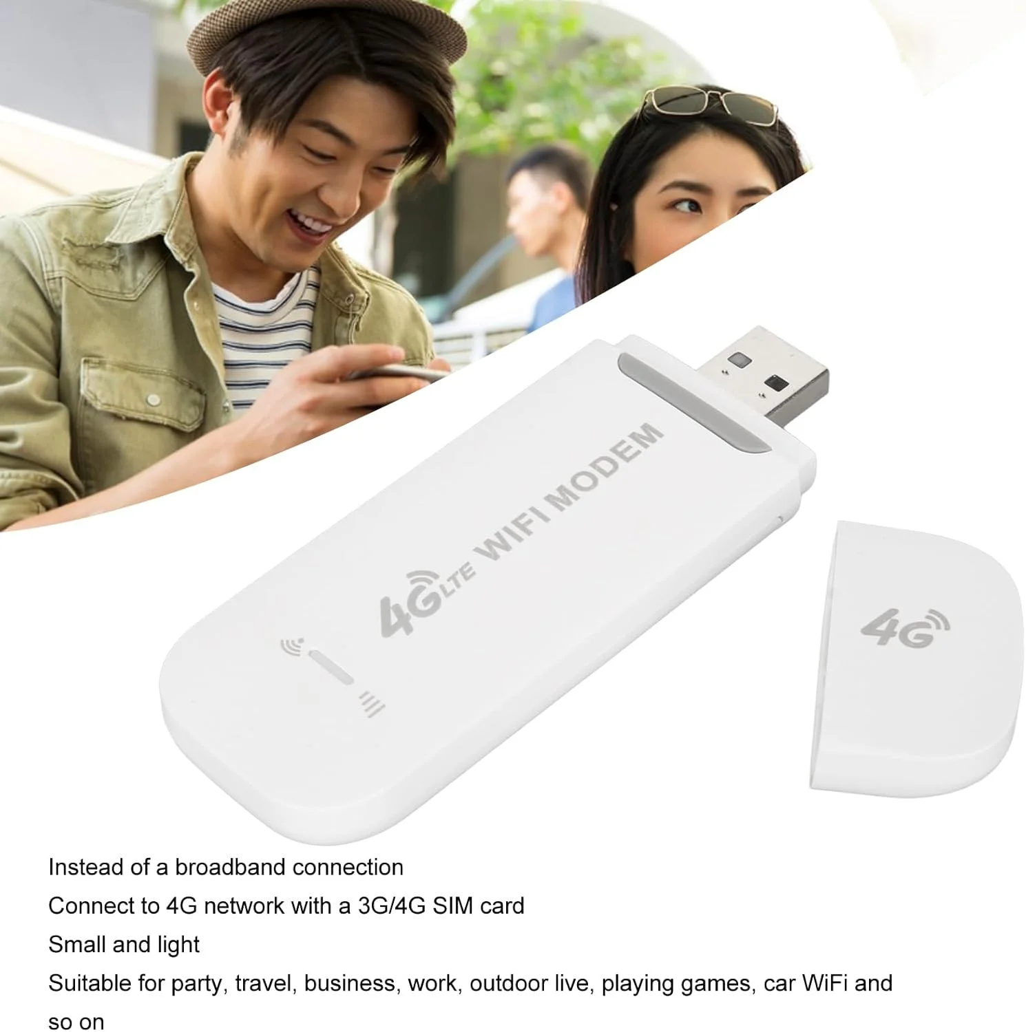 مودم وای فای قابل حمل 4G LTE USB با شیار سیم کارت مناسب برای سفر کاری مودم وای فای قابل حمل 4G LTE USB با شیار سیم کارت مناسب برای سفر کاری