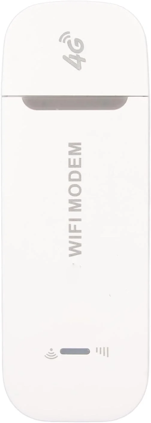 مودم روتر وای فای 4G سرعت بالا 150 مگابیت بر ثانیه مناسب سفر و منزل، با اسلات سیم کارت، اشتراک گذاری تا 10 کاربر (سفید)