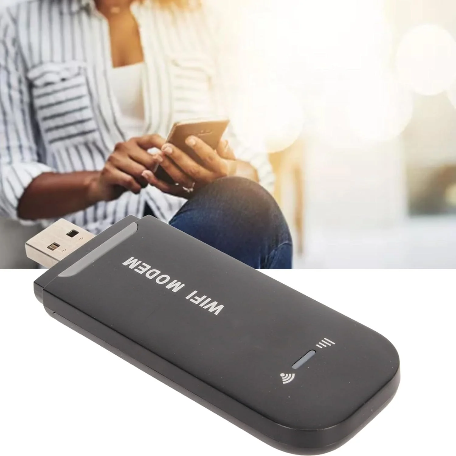 مودم روتر وای فای 4G با سرعت 150 مگابیت بر ثانیه، مناسب سفر و منزل، دارای درگاه سیم کارت، قابلیت اشتراک گذاری تا 10 کاربر (مشکی)