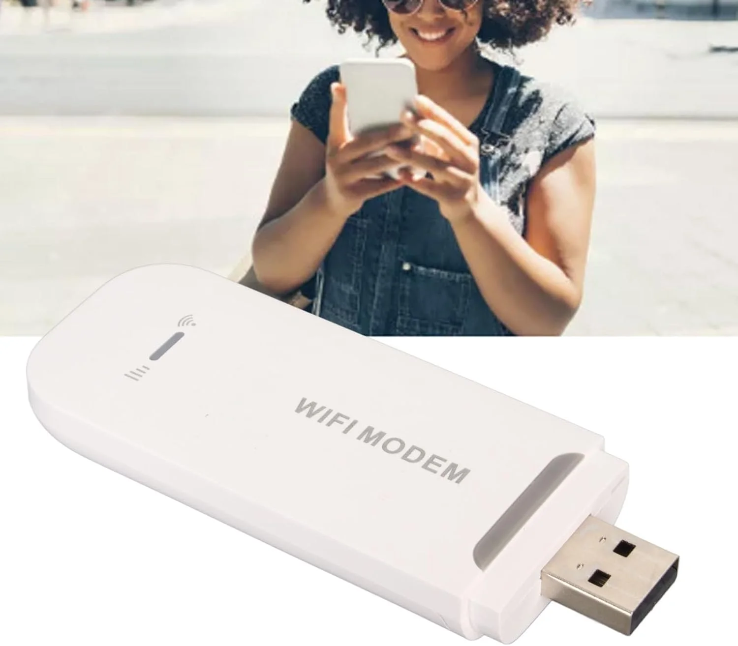 مودم روتر وای فای 4G سرعت بالا 150 مگابیت بر ثانیه مناسب سفر و منزل، با اسلات سیم کارت، اشتراک گذاری تا 10 کاربر (سفید)