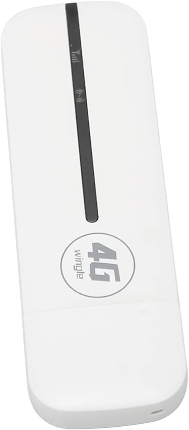 مودم وای فای USB قابل حمل 4G LTE، روتر وای فای جیبی کوچک برای خودرو، سفید، برای اشتراک گذاری دسترسی چند دستگاه
