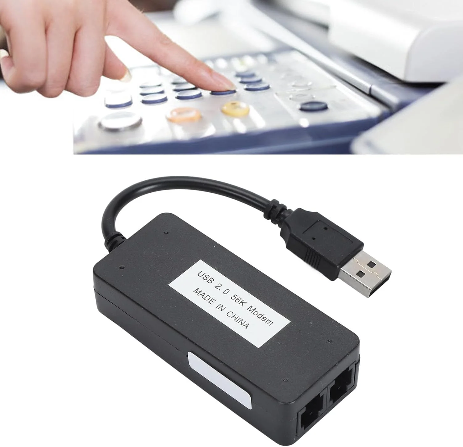 مودم فکس دیتا اکسترنال USB 56K تاپیکی، پورت های دوگانه RJ11، نمایشگر شماره تماس، سازگار با ویندوز/لینوکس مودم فکس دیتا اکسترنال USB 56K تاپیکی، پورت های دوگانه RJ11، نمایشگر شماره تماس، سازگار با ویندوز/لینوکس