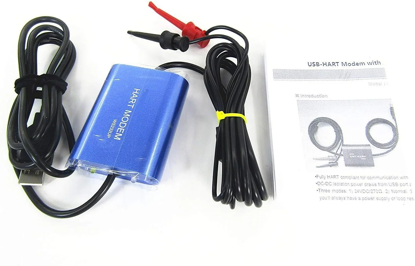 مودم هارت USB مدل WS232UP نسخه کامل، مودم هارت USB با منبع تغذیه داخلی 24VDC و مقاومت لوپ برای تمام دستگاه های هارت