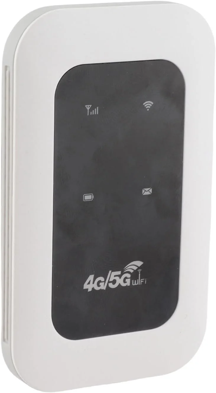 هات‌اسپات وای‌فای قابل حمل 4G 5G، هات‌اسپات موبایل وای‌فای 4G 5G مناسب سفر، پشتیبانی از 10 دستگاه با اسلات سیم‌کارت برای کمپر