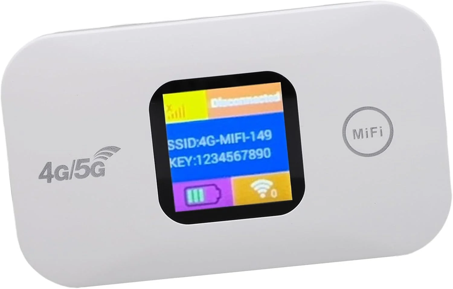 هات اسپات موبایل 4G 5G Luqeeg، هات اسپات وای فای قابل حمل 300 مگابیت بر ثانیه برای مسافرت با اسلات سیم کارت، نمایشگر LED، روتر مسافرتی قابل شارژ برای خانه، کار، پشتیبانی از اتصال 10 دستگاه