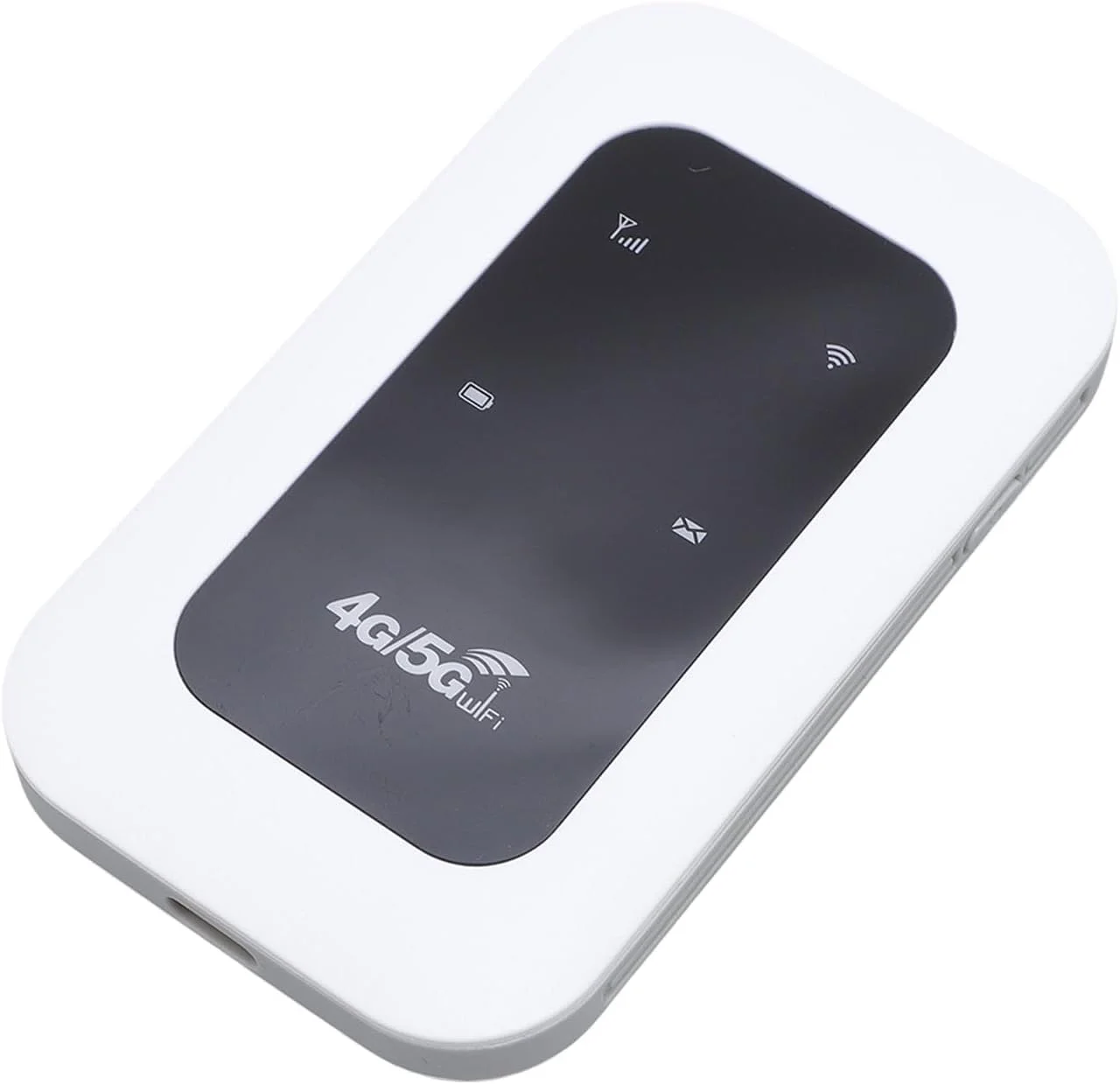 هات‌اسپات وای‌فای 4G 5G مدل Luqeeg، دستگاه هات‌اسپات وای‌فای همراه، اتصال آسان تا 10 دستگاه، باتری 2100mAh با درگاه سیم‌کارت برای مسافرت، کمپر و موتورخانه