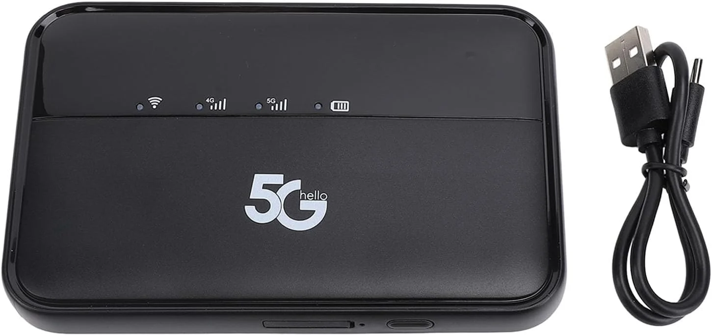 مودم همراه 5G، دستگاه قابل حمل برای مسافرت، با درگاه سیم کارت، دستگاه دو بانده پرسرعت قابل حمل برای مسافرت