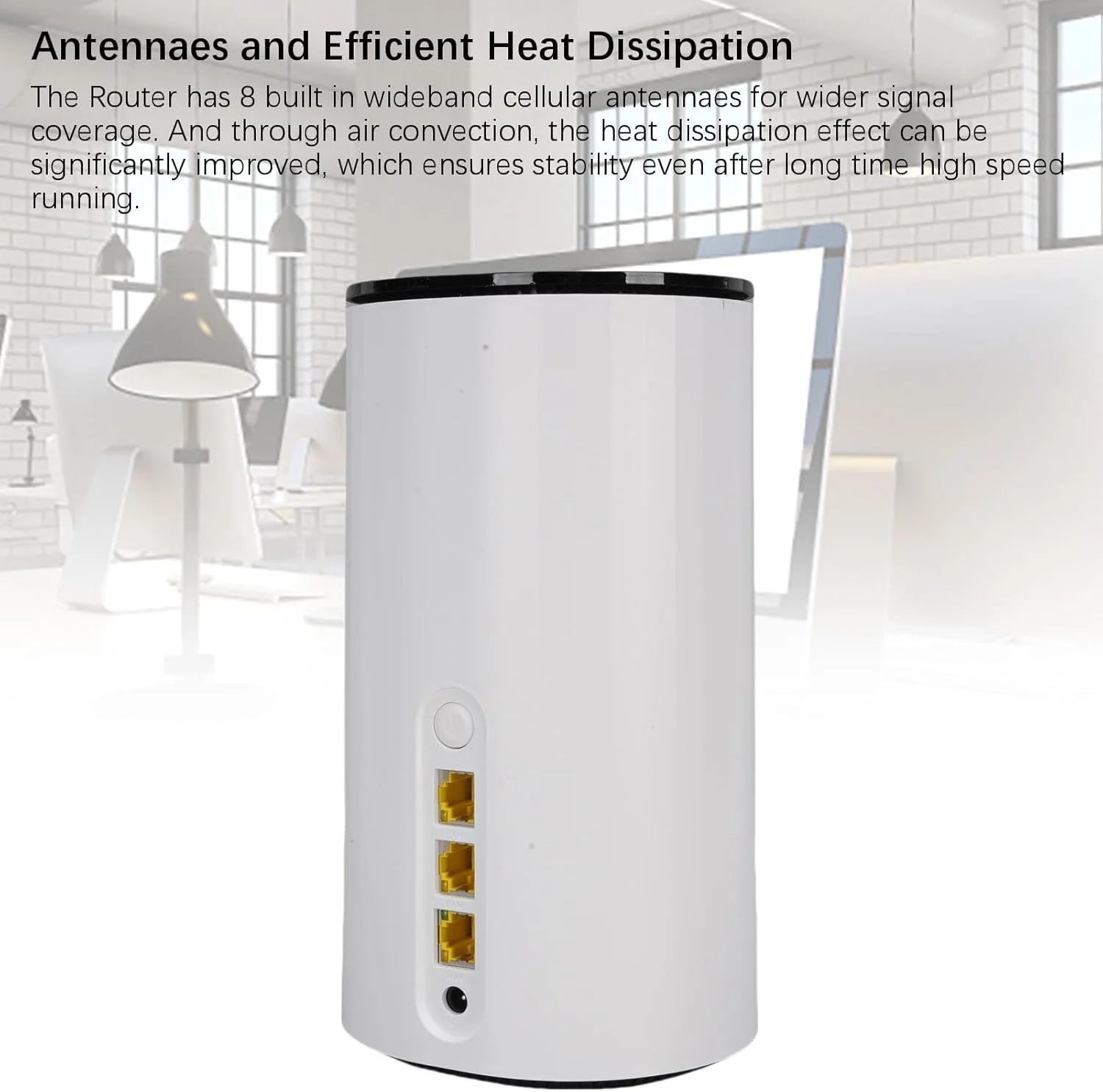 روتر 5G CPE سوراندی، روتر 5G تجاری با فناوری OFDMA با سرعت 4.67 گیگابیت بر ثانیه، پورت های LAN WAN وای فای، قابلیت اتصال 50 دستگاه، شکاف کارت SIM با قابلیت تشخیص در لحظه، پوشش سیگنال گسترده تر (دوشاخه UK)