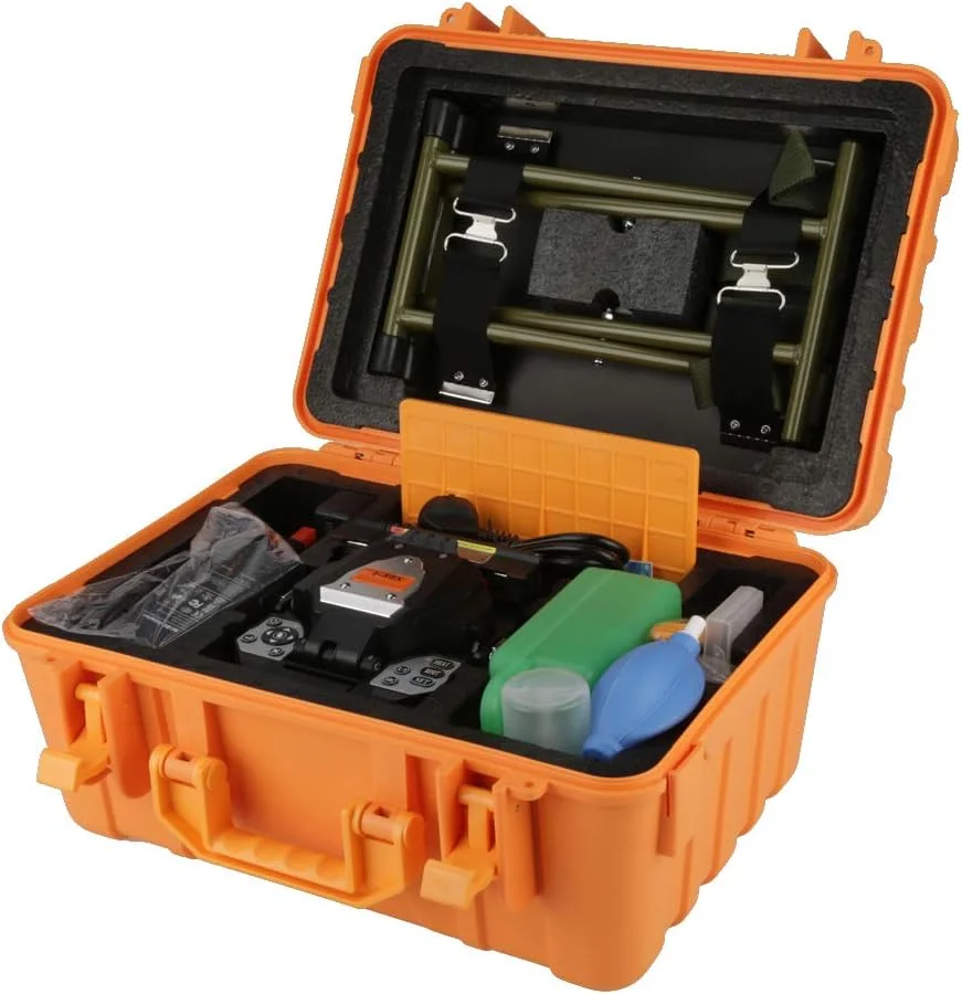 دستگاه جوش فیبر نوری Eujgoov A-80S، دستگاه اتصال فیبر نوری 100V-240V 50/60Hz