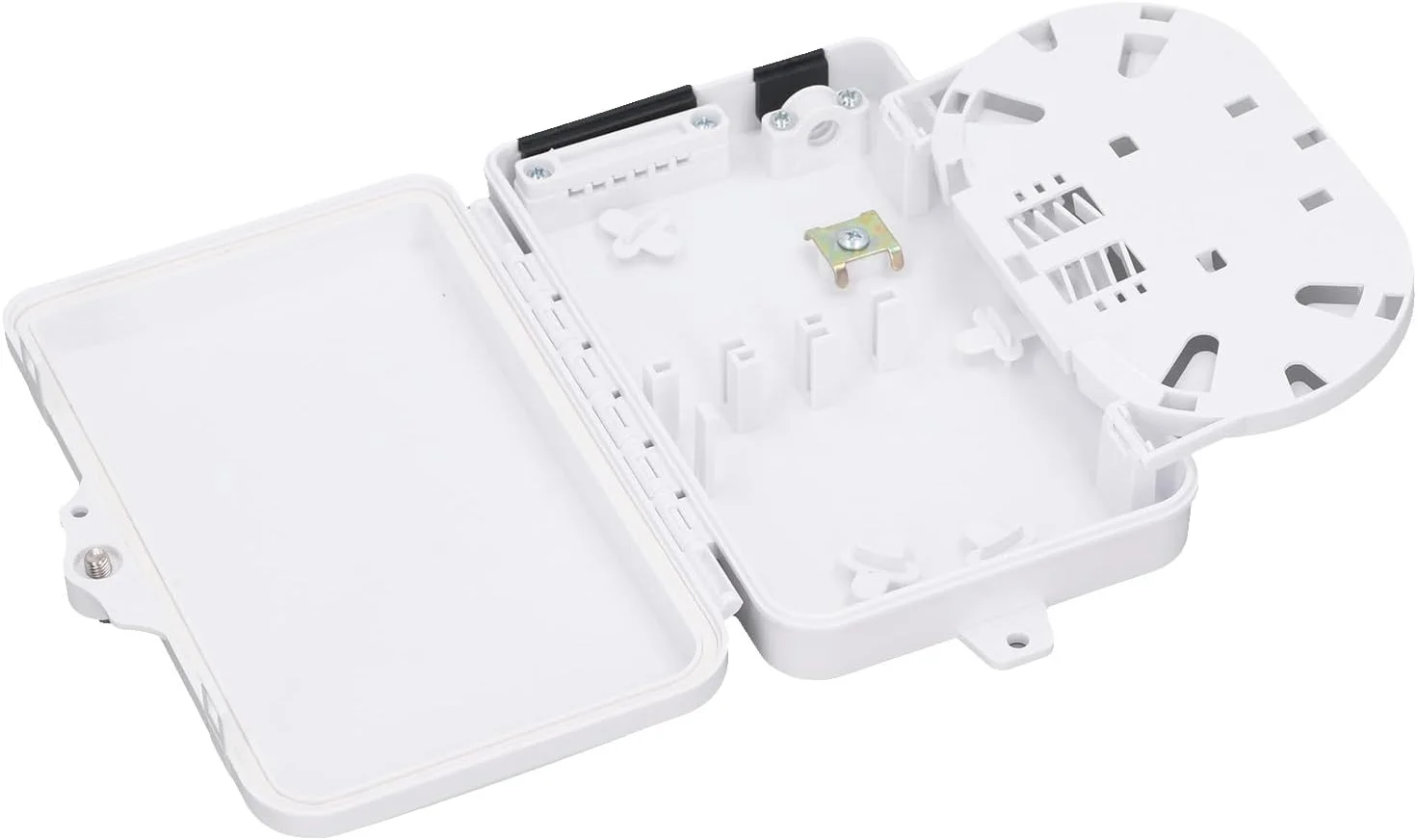 جعبه توزیع فیبر نوری Eujgoov، 6 پورت، زاویه قابل تنظیم و چرخش، تنظیم آسان زاویه، مهندسی کارآمد FTTH، فیبر لایه ای، فلنج گیره ای، عملکردهای ذوب تقویت شده، 6 جعبه توزیع فیبر نوری Eujgoov، 6 پورت، زاویه قابل تنظیم و چرخش، تنظیم آسان زاویه، مهندسی کارآمد FTTH، فیبر لایه ای، فلنج گیره ای، عملکردهای ذوب تقویت شده، 6