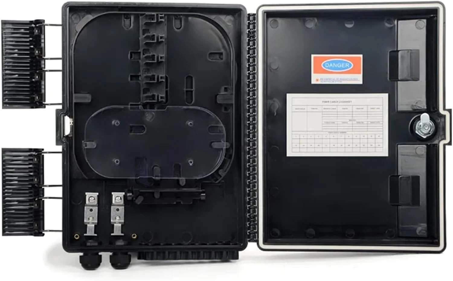 جعبه تقسیم فیبر نوری 16 پورت کابل بدون برش (جعبه خالی)