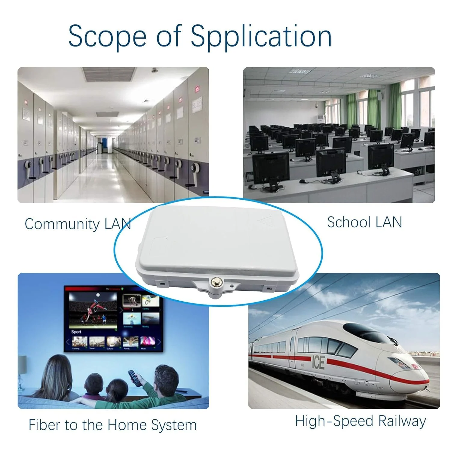 جعبه تقسیم فیبر نوری - جعبه ترمینال فیبر نوری IP65 12 هسته FTTH جعبه تقسیم فیبر نوری - جعبه ترمینال فیبر نوری IP65 12 هسته FTTH