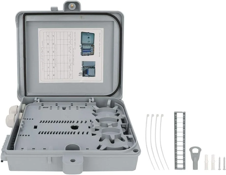 جعبه ترمینال فیبر نوری، محفظه توزیع فیبر نوری FTTH با 12 هسته IP65