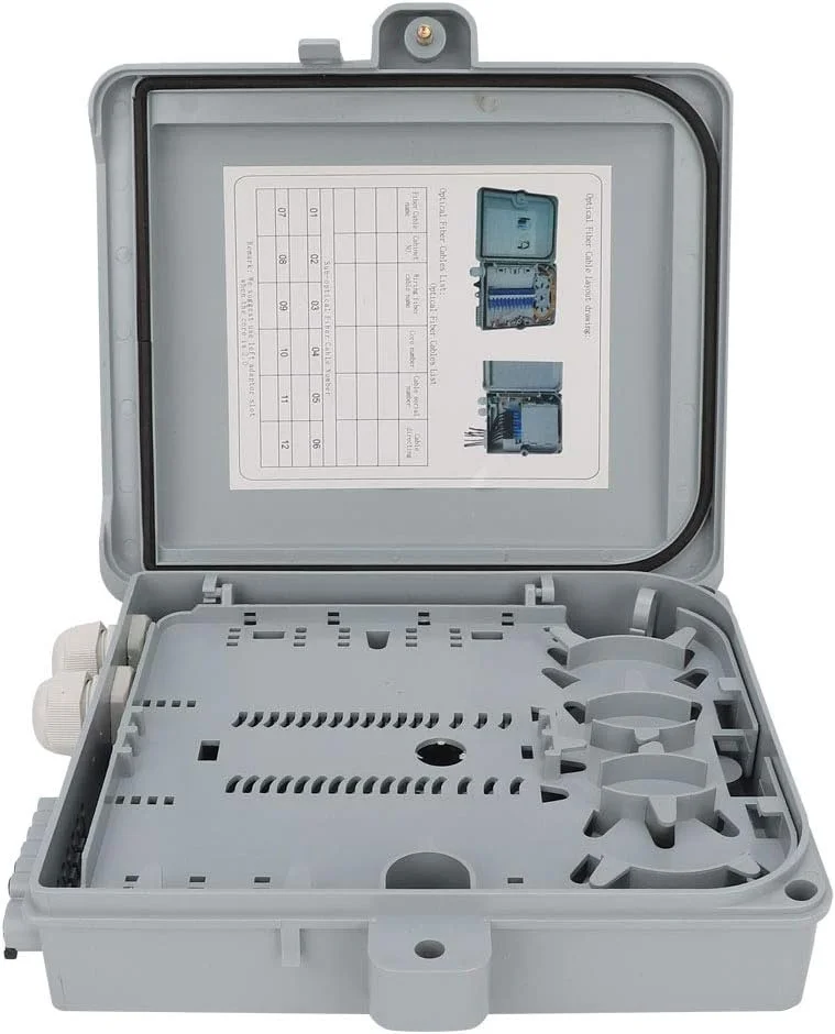 جعبه ترمینال فیبر نوری 12 هسته ای FTTH محفظه توزیع فیبر نوری IP65 جعبه ترمینال فیبر نوری 12 هسته ای FTTH محفظه توزیع فیبر نوری IP65