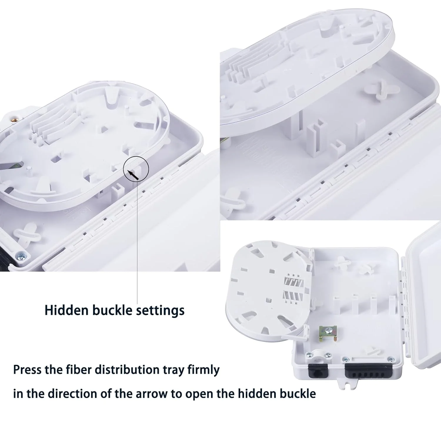جعبه ترمینال فیبر نوری 6 هسته ای با 6 عدد کوپلر سینگل مود SC APC جعبه ترمینال فیبر نوری 6 هسته ای با 6 عدد کوپلر سینگل مود SC APC