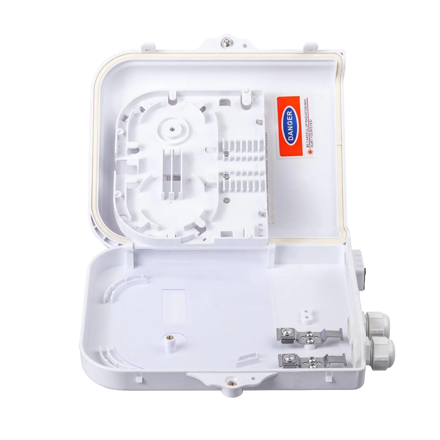 جعبه ترمینال فیبر نوری 8 هسته ای، محفظه توزیع فیبر نوری FTTH، لوازم جانبی فیبر نوری 20.52x13.49x3.98 سانتی متر جعبه ترمینال فیبر نوری 8 هسته ای، محفظه توزیع فیبر نوری FTTH، لوازم جانبی فیبر نوری 20.52x13.49x3.98 سانتی متر