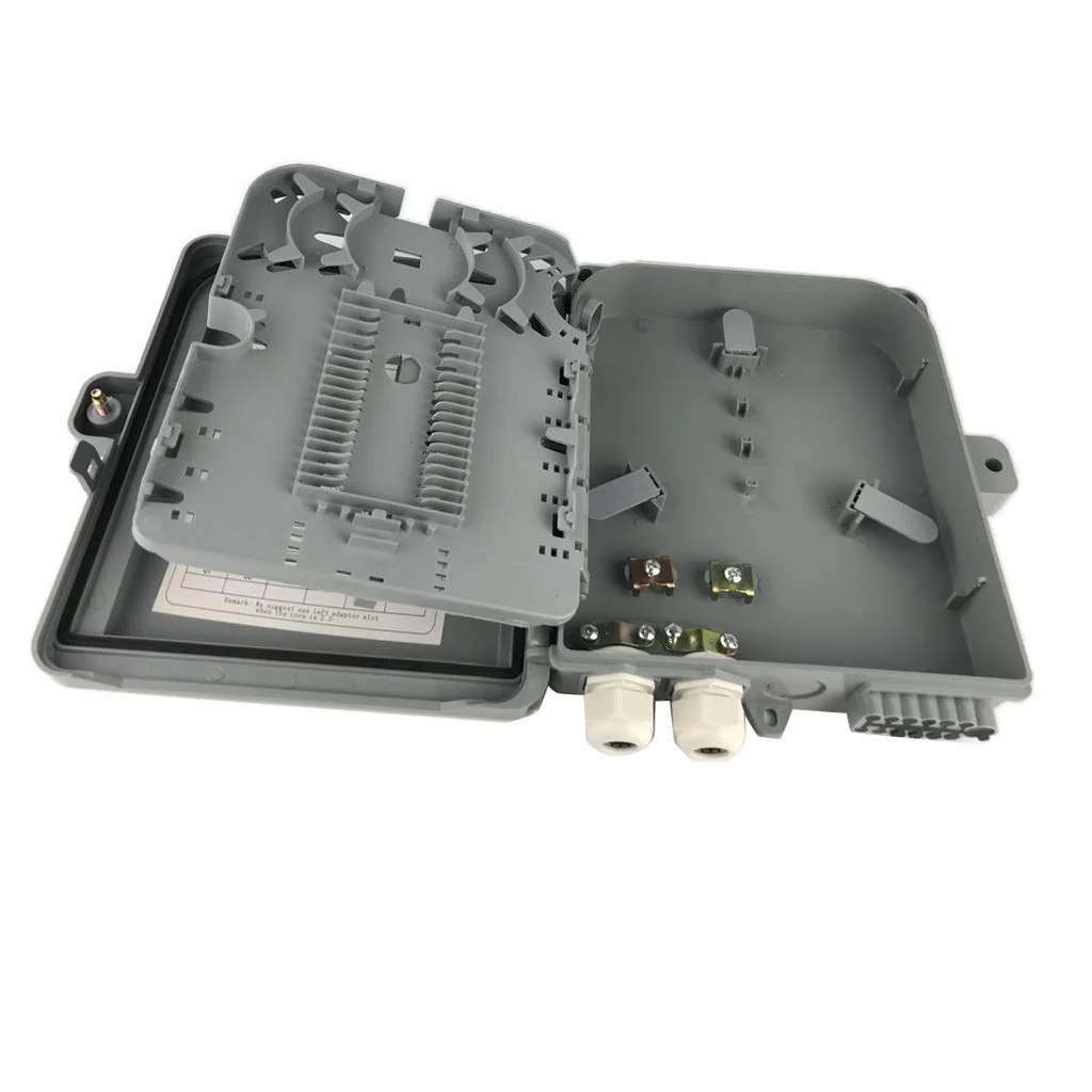 جعبه تقسیم فیبر نوری داخلی/خارجی دیواری 12 پورت FTTH