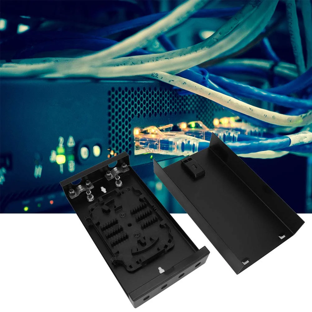 جعبه ترمینال فیبر نوری، نوع رومیزی FTTH، جعبه ترمینال فیبر نوری 4 پورت نوع نصب دیواری برای FTTH سازمانی