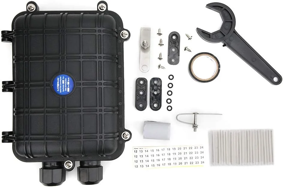 جعبه تقسیم فیبر نوری، 1 ورودی 1 خروجی افقی، محفظه اتصال کابل فیبر نوری ضد آب IP68 جعبه تقسیم فیبر نوری، 1 ورودی 1 خروجی افقی، محفظه اتصال کابل فیبر نوری ضد آب IP68