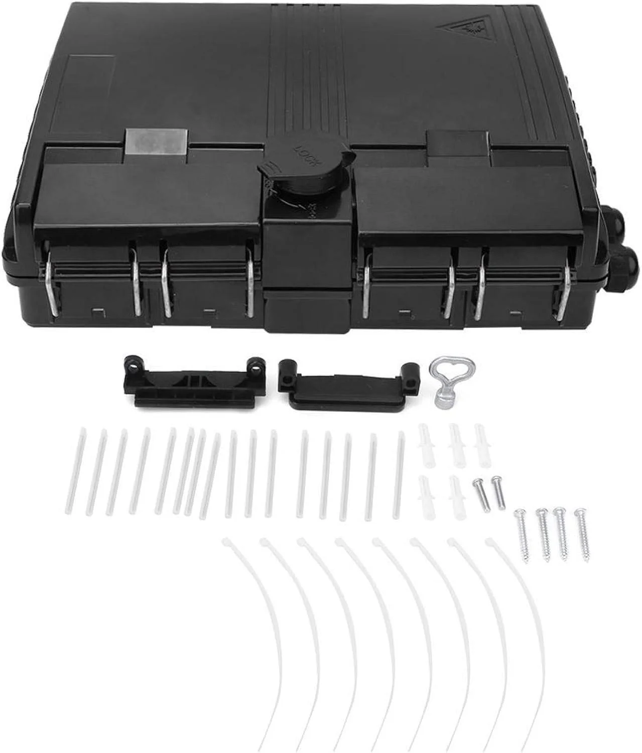 جعبه ترمینال فیبر نوری 16 هسته ای، جعبه توزیع فیبر نوری پلاستیکی Leunlee