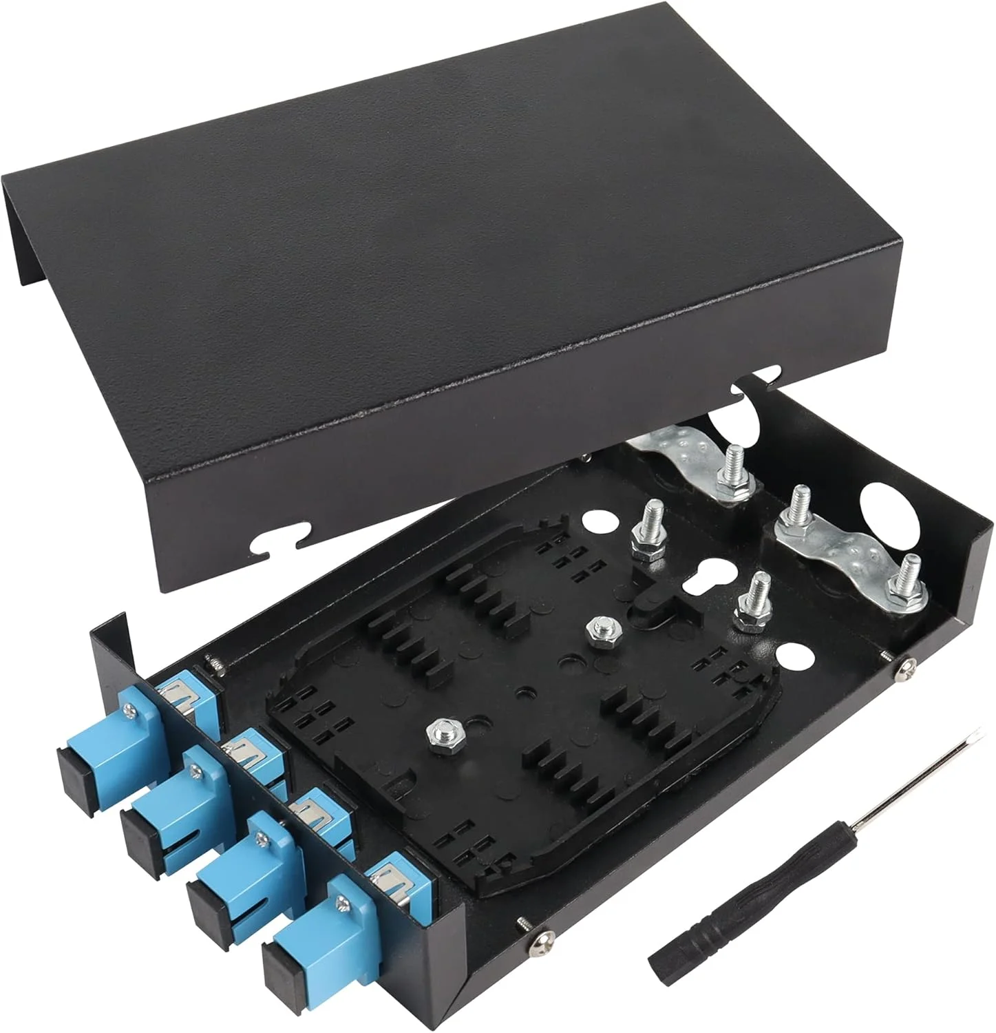 جعبه تقسیم فیبر نوری 4 پورت PNGKNYOCN، جعبه اتصال فیبر نوری جمع و جور و بدون سوراخ