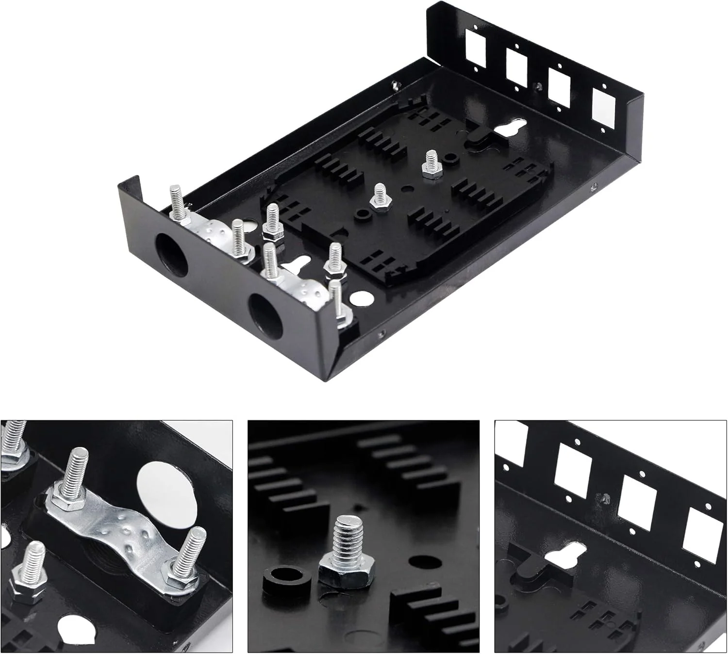 جعبه تقسیم فیبر نوری 4 پورت PNGKNYOCN، جعبه اتصال فیبر نوری جمع و جور و بدون سوراخ