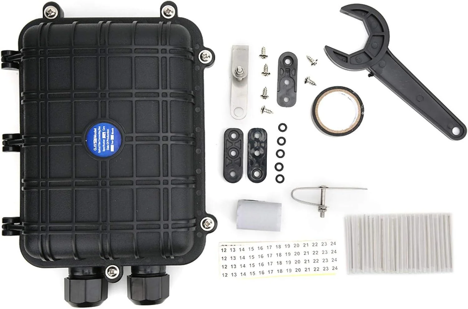 جعبه اتصال فیبر نوری افقی 1 ورودی 1 خروجی IP68 ضد آب Leunlee