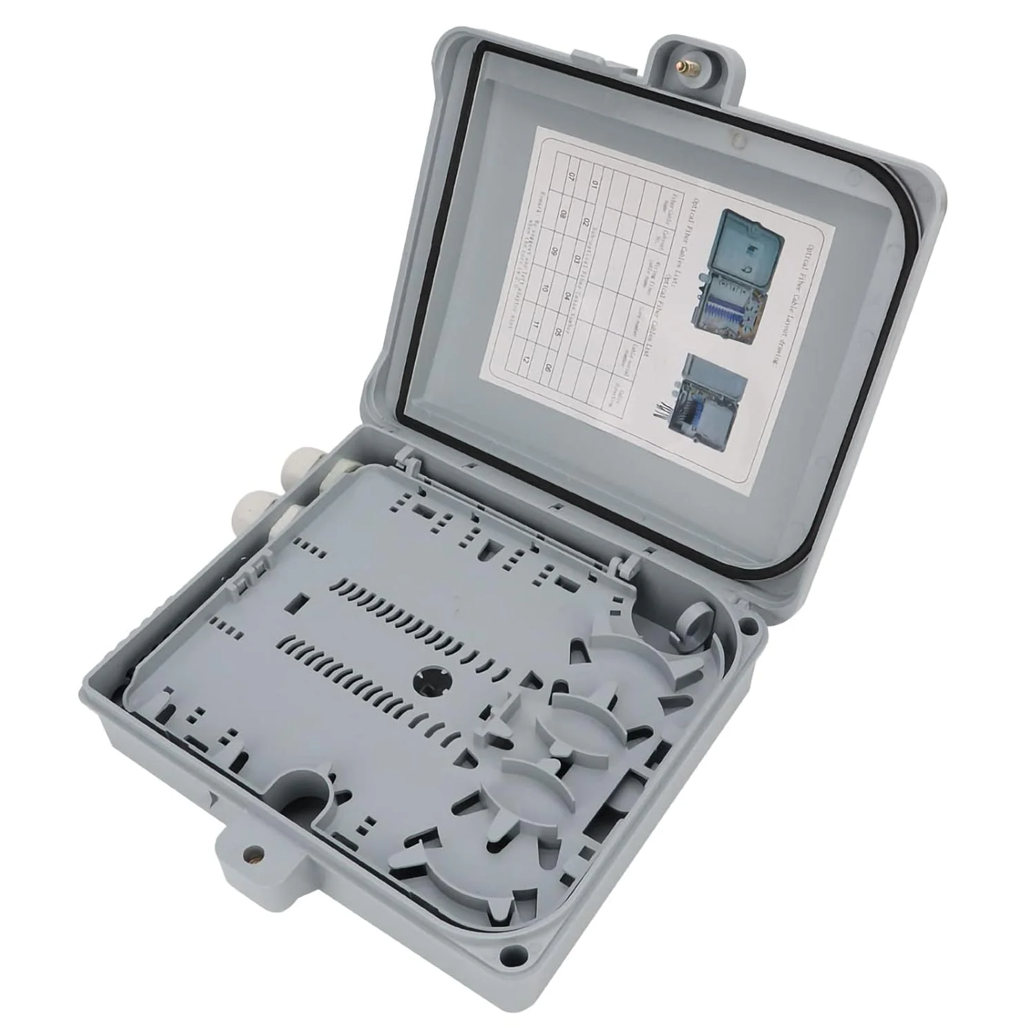 جعبه ترمینال فیبر نوری دیواری IP65 ضد آب با آداپتور SC/FC/PLC برای جعبه توزیع