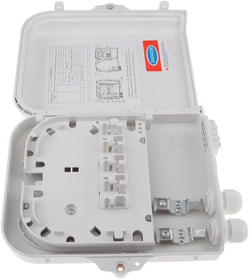 جعبه تقسیم فیبر نوری FTTH با قابلیت اتصال 8 هسته و تقسیم کننده نوری