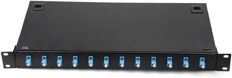 جعبه تقسیم فیبر نوری ۱۲ پورت ZOGUO SC FC LC Pigtail ODF 1U جعبه ترمینال فیبر نوری (رنگ: ۱۲ پورت LC UPC SM)