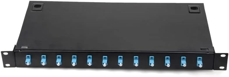 باکس توزیع فیبر نوری ۱۲ پورت SC FC LC پیگتیل ODF 1U باکس ترمینال فیبر نوری (رنگ: ۱۲ پورت LC UPC SM)