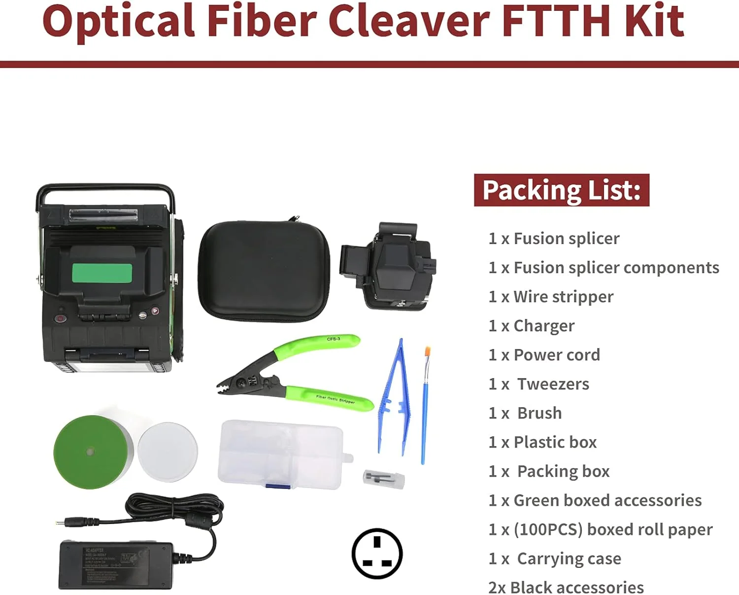 دستگاه فیوژن فیبر نوری JHQWIDD GX39، دستگاه اتصال فیبر نوری با هم ترازی هسته، دستگاه جوش کابل نوری با صفحه نمایش رنگی 3.5 اینچی TFT، کیت برش فیبر نوری FTTH دستگاه فیوژن فیبر نوری JHQWIDD GX39، دستگاه اتصال فیبر نوری با هم ترازی هسته، دستگاه جوش کابل نوری با صفحه نمایش رنگی 3.5 اینچی TFT، کیت برش فیبر نوری FTTH