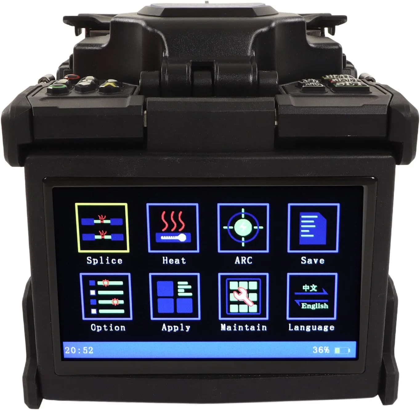 دستگاه فیوژن فیبر نوری Esloy، نمایشگر 5 اینچی با بزرگنمایی 400X، مناسب برای کابل های روکش دار و جامپر