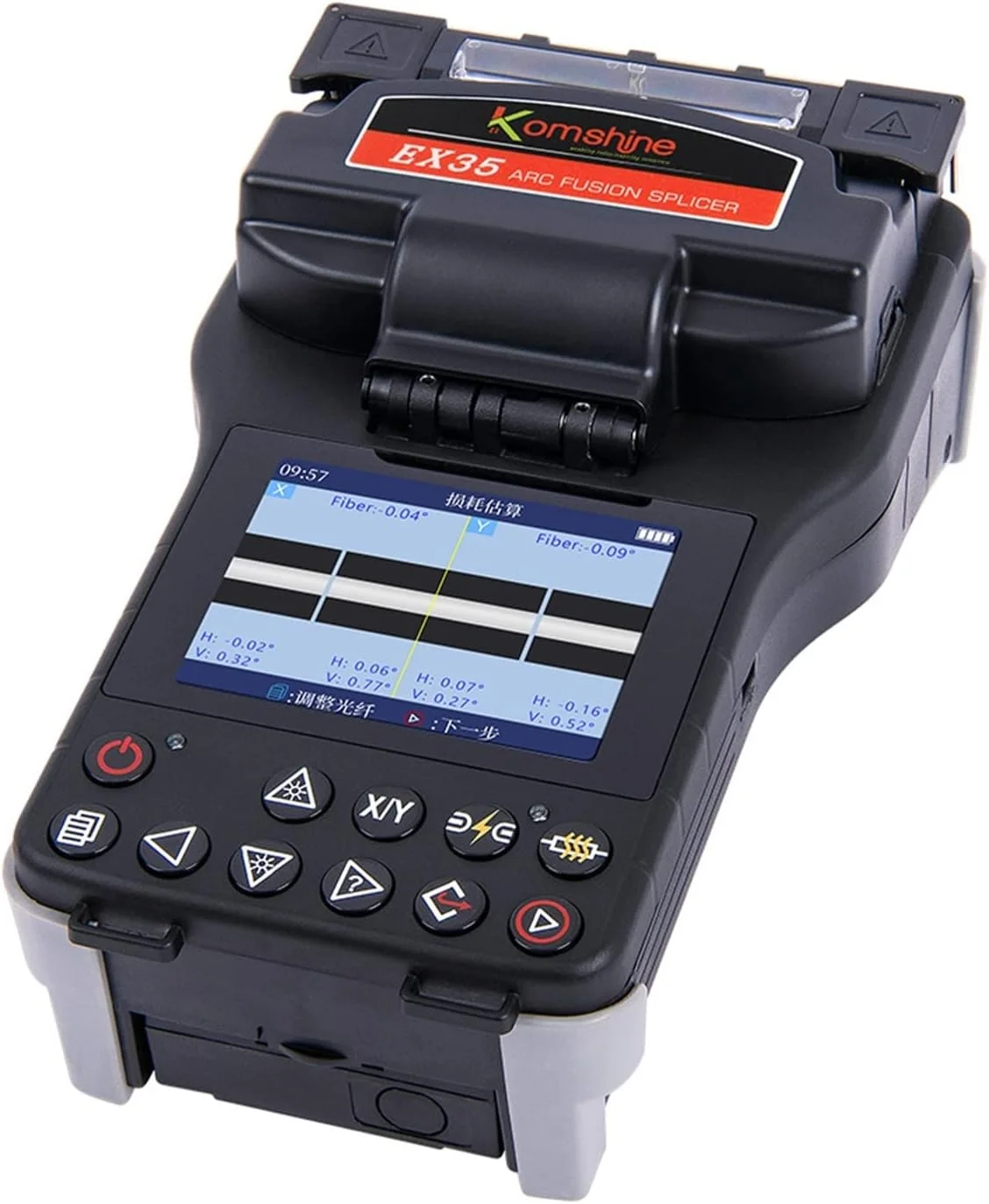 دستگاه جوش فیوژن فیبر نوری FTTH مدل EX35، دستگاه جوش فیبر نوری دستی و اقتصادی با تلفات 0.01dB، کاربری آسان و نگهداری راحت