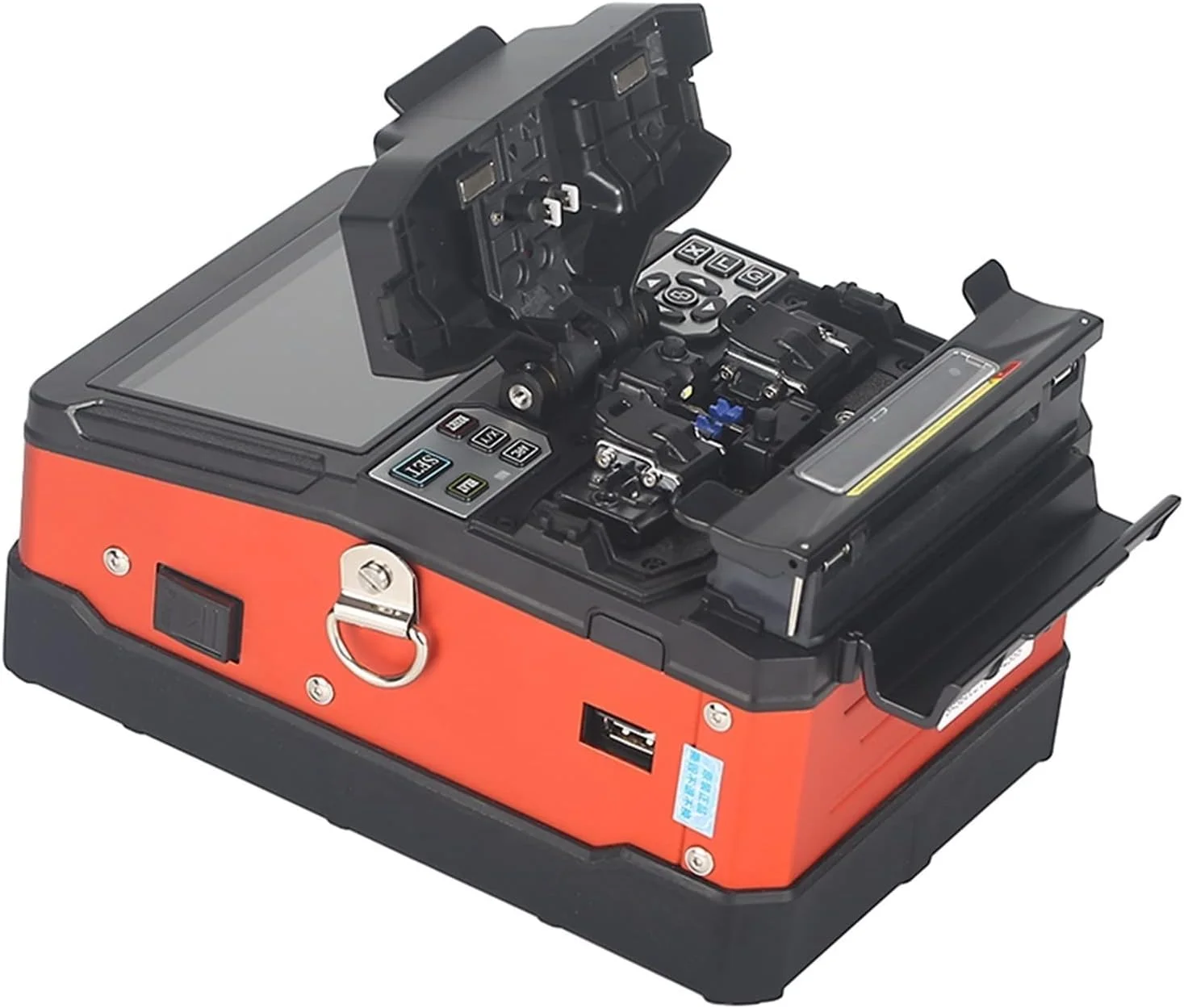 دستگاه فیوژن فیبر نوری A-81S با صفحه نمایش 5 اینچی LCD و زمان اتصال 9 ثانیه ای، مناسب برای FTTH و نگهداری آسان