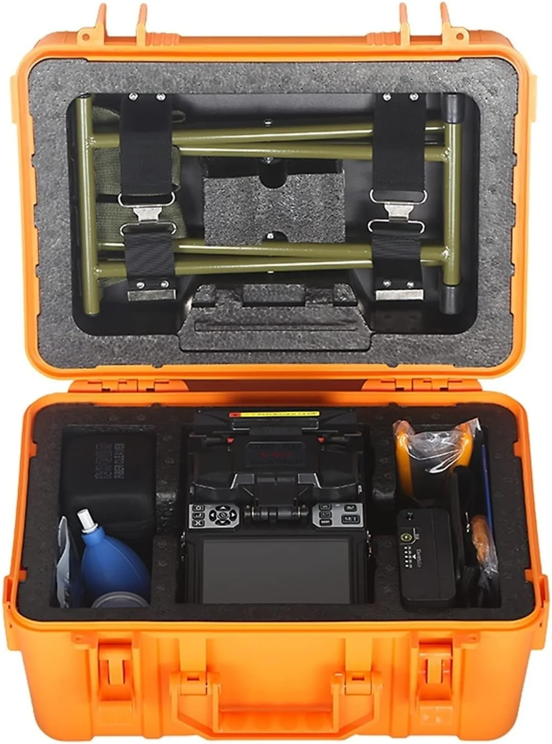 دستگاه فیوژن فیبر نوری A-81S با صفحه نمایش 5 اینچی LCD و زمان اتصال 9 ثانیه ای، مناسب برای FTTH و نگهداری آسان