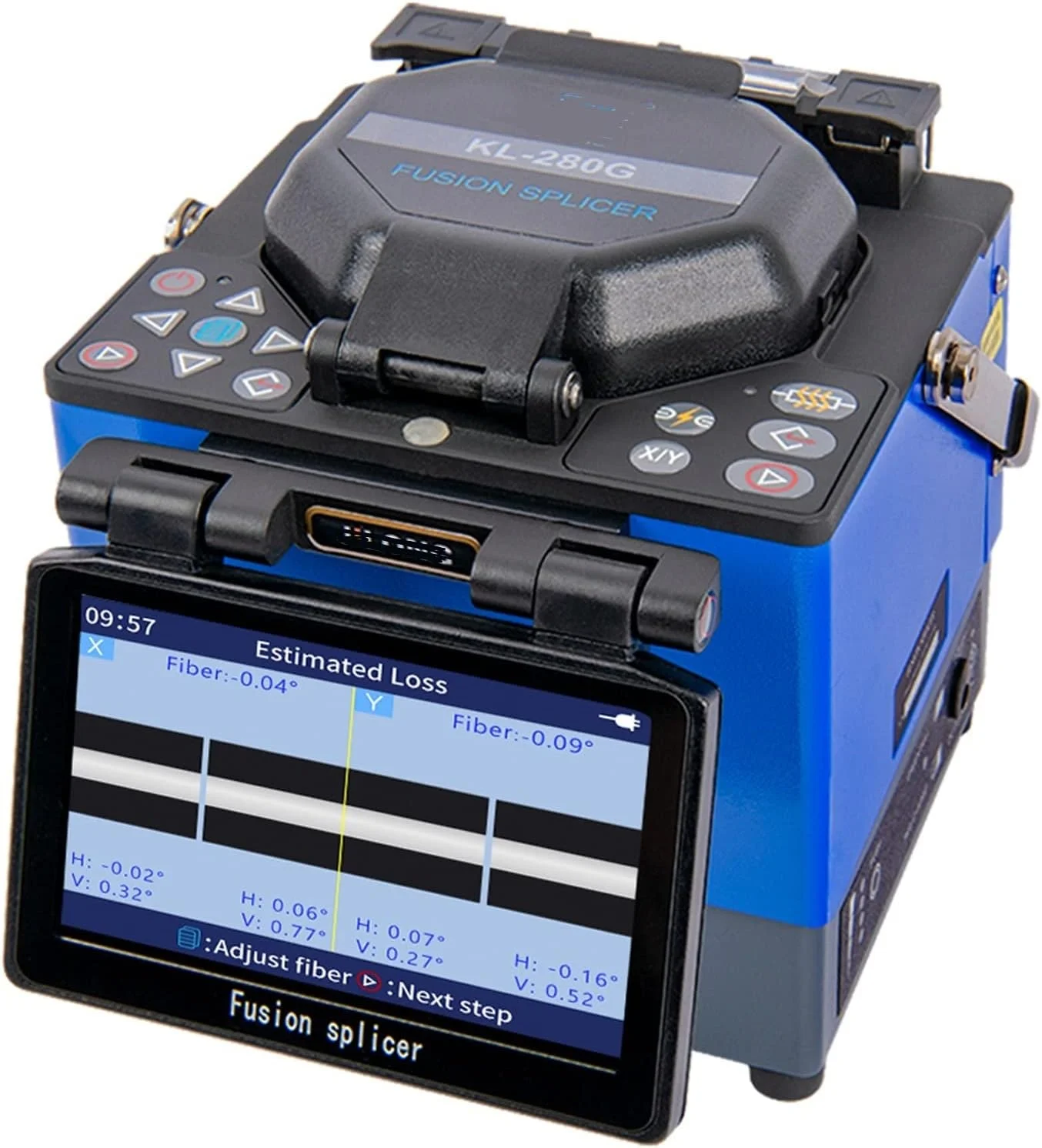 دستگاه فیوژن فیبر نوری FBITE مدل KL-280G به همراه دستگاه برش فیبر نوری و کیت اتصالات فیبر نوری دستگاه فیوژن فیبر نوری FBITE مدل KL-280G به همراه دستگاه برش فیبر نوری و کیت اتصالات فیبر نوری