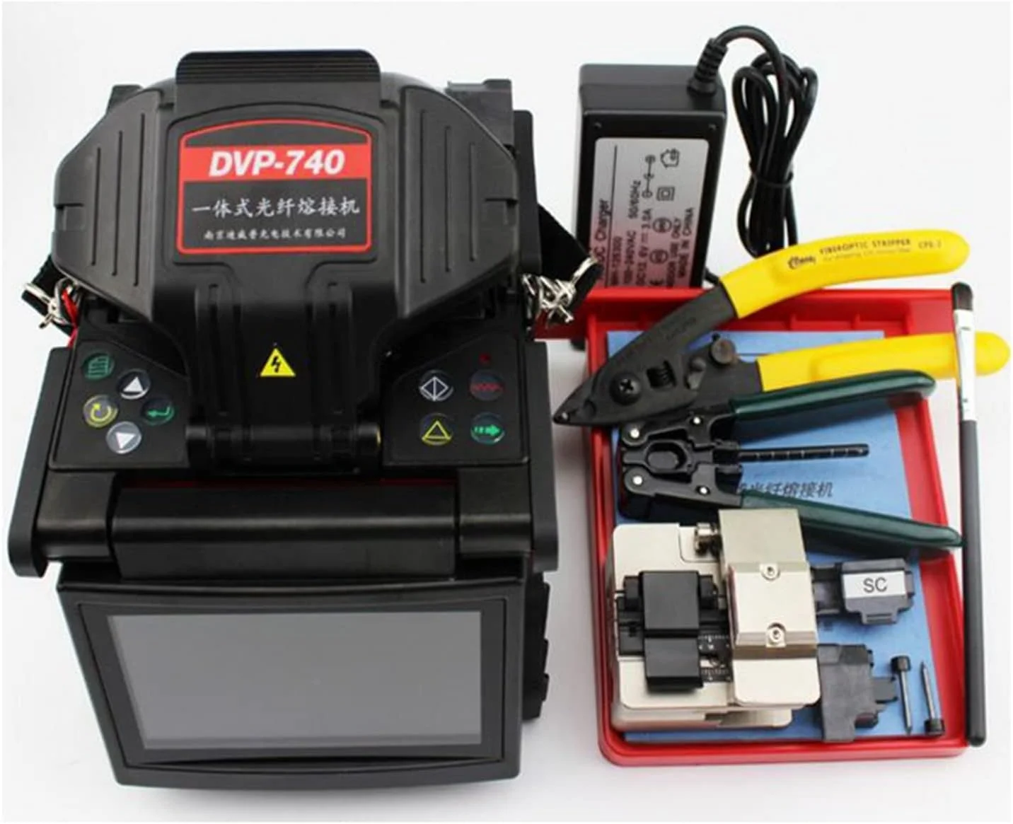 دستگاه فیوژن فیبر نوری FBITE مدل DVP 740، دستگاه جوش فیبر نوری DVP-740، دستگاه جوش فیبر نوری FTTH، دستگاه جوش فیبر نوری با منوی انگلیسی