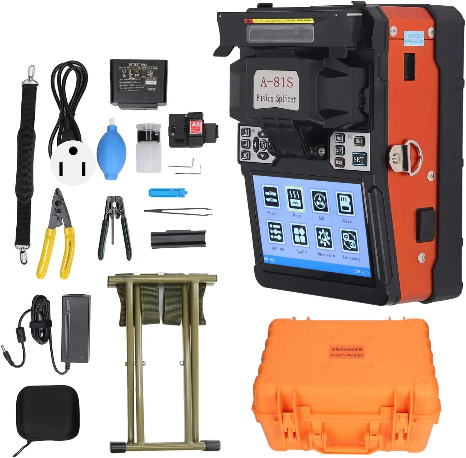 دستگاه فیوژن فیبر نوری با بدنه ABS و دقت بالای هوشمند برای پروژه های فیبر نوری و جوشکاری فیبر نوری