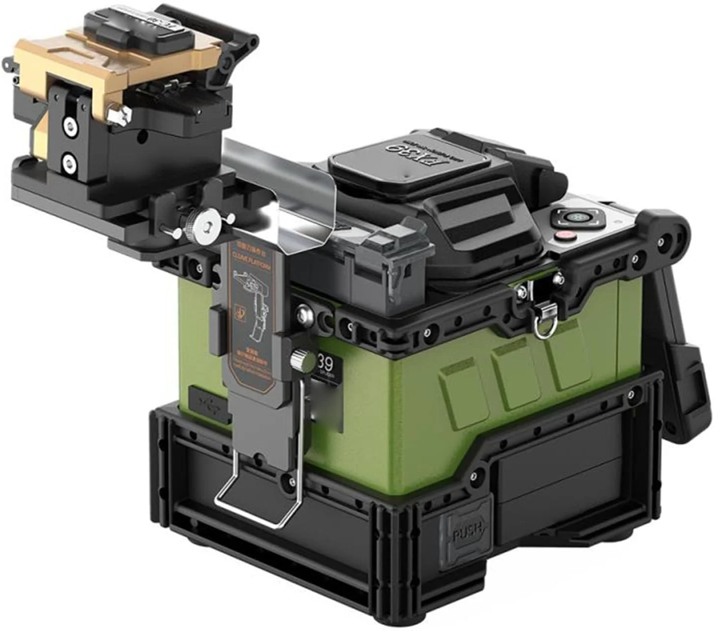 دستگاه فیوژن فیبر نوری Gearwell، جوشکار اتوماتیک فیبر نوری به همراه کیف حمل، دستگاه فیوژن فیبر نوری برای خاتمه کابل FTTH